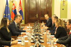 14 November 2022 The National Assembly Speaker in meeting with the Chairman of the Foreign Affairs Committee of the National Assembly of the Slovak Republic Marian Kery